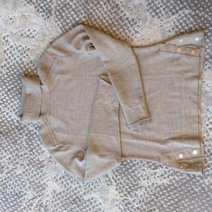 Athleta oatmeal merino blend turtleneck